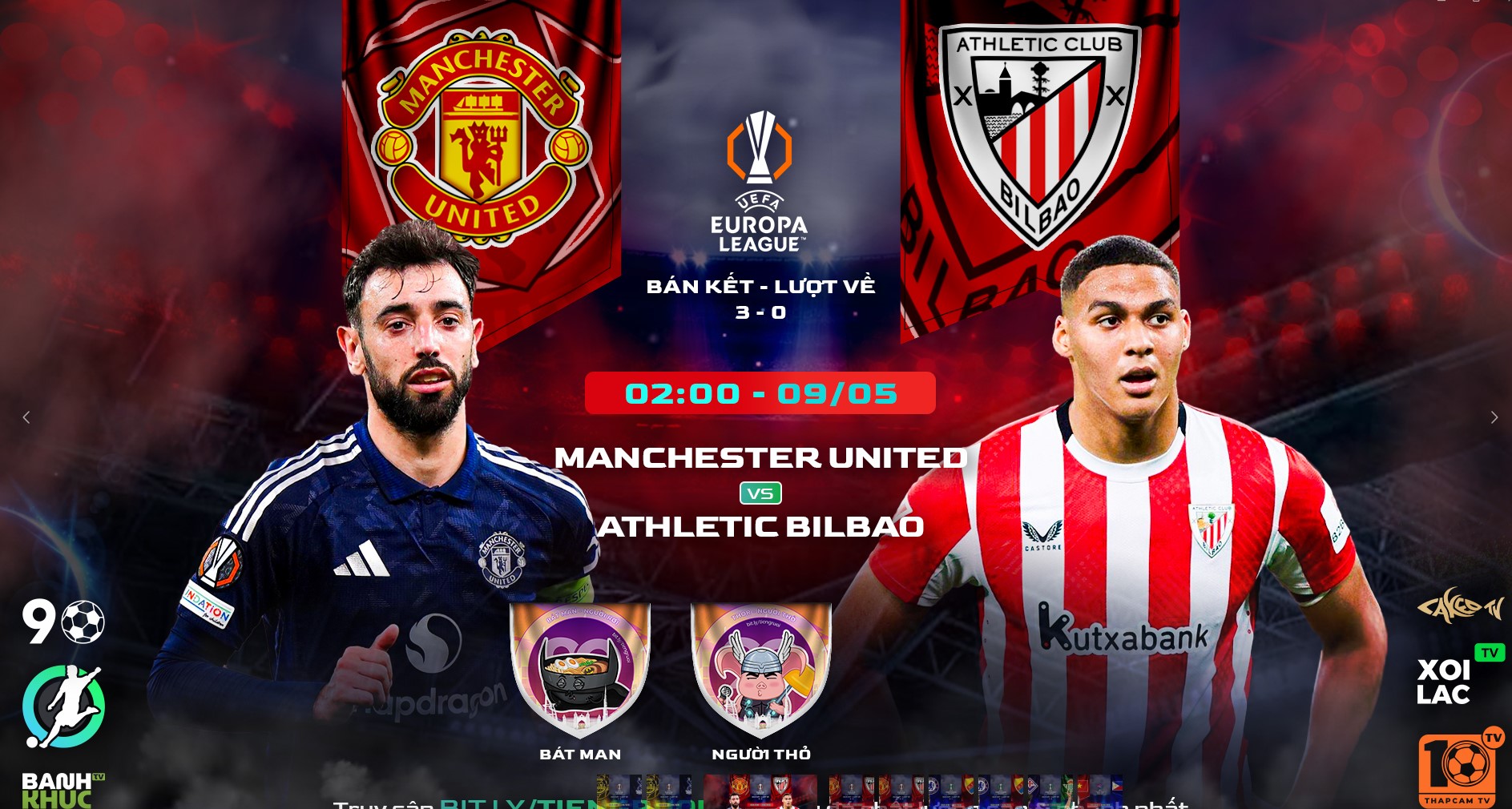 Highlights Man United vs Athletic Bilbao | BLV Bat Man Ft Người Thỏ | 9.5.25