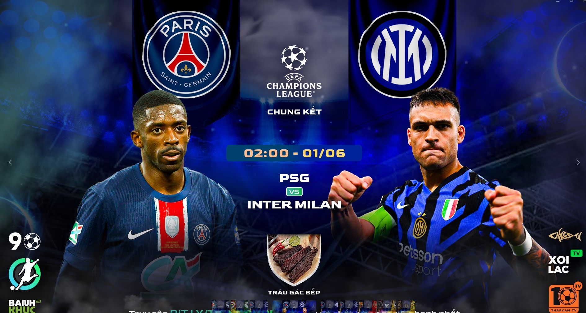 Fullmatch PSG vs Inter Milan | BLV Trâu Gác Bếp | 1.6.25